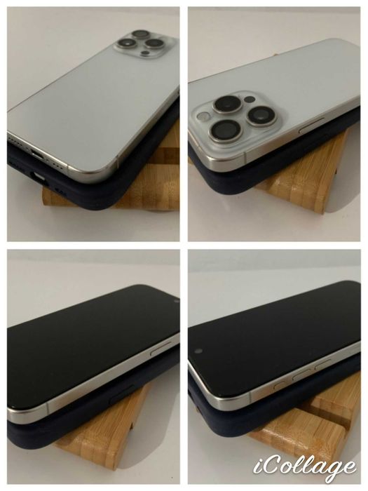 Apple iPhone 15 Pro, White Titanium, 128GB, Neverlocked, 86% Sănătatea Bateriei