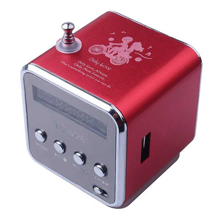 Безжичен говорител - Портативно/Преносимо мини радио с LED, Bluetooth