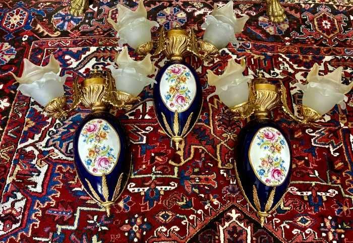 Spectaculoase aplice Sevres-portelan-bronz-alama-70x50-Franta