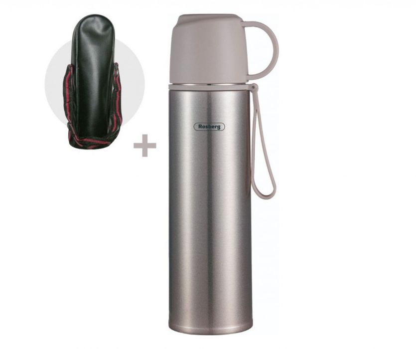 Термос с калъф Rosberg R52010FB – 500 мл., неръждаема стомана, двуслой