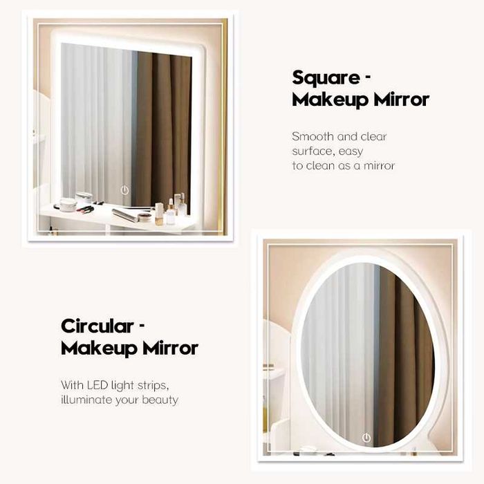 Туалетный столик с зеркалом на  LED-подсветки стол для макияжа