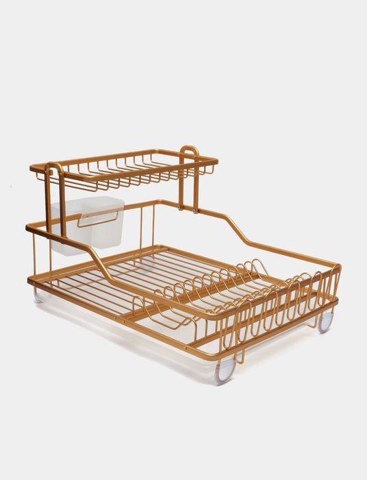 Двухслойная сушилка для посуды подставка