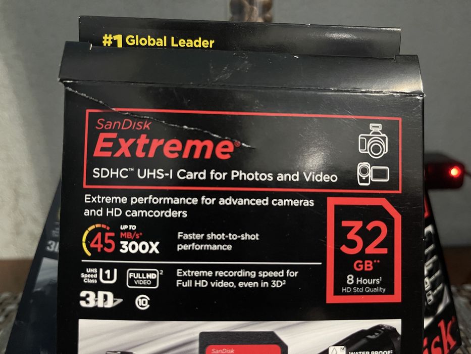 Карта памяти SanDisk 32 GB 45 скорость