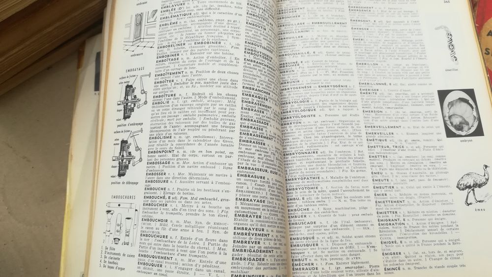 Carte veche, enciclopedie Petit Larousse