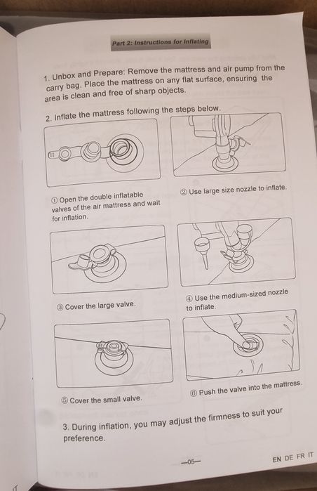 Надуваем дюшек KMZ с 2 възглавница