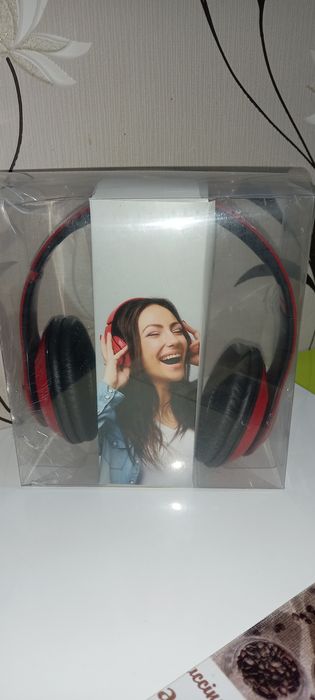 Căști stereo pliabile Legolax 5531,roșu