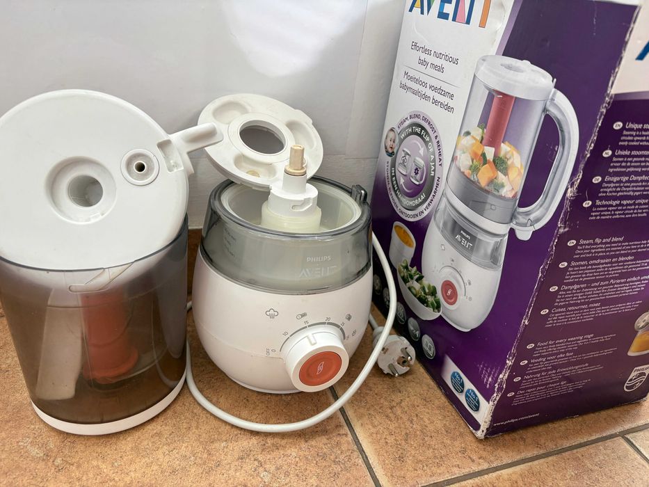 Aparat Philips AVENT 4in1 gatit aburi pentru bebelusi