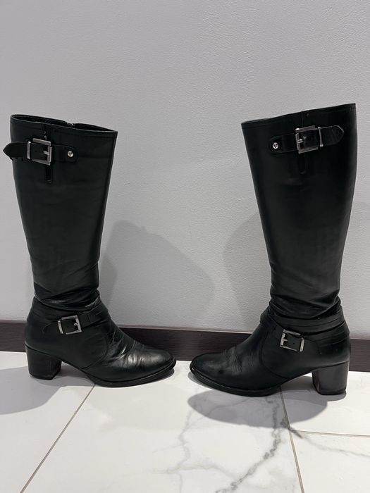 Кожени дамски ботуши