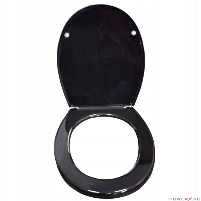 Capac wc, model standard, negru, cersanit, Sepio