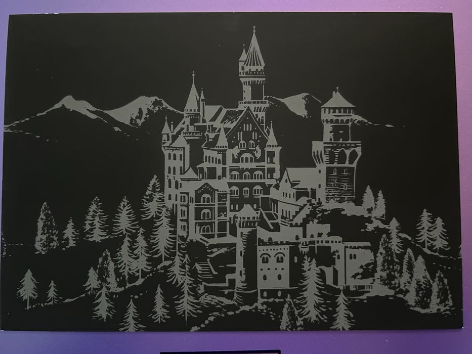 Скреч карта тип оцветяванка