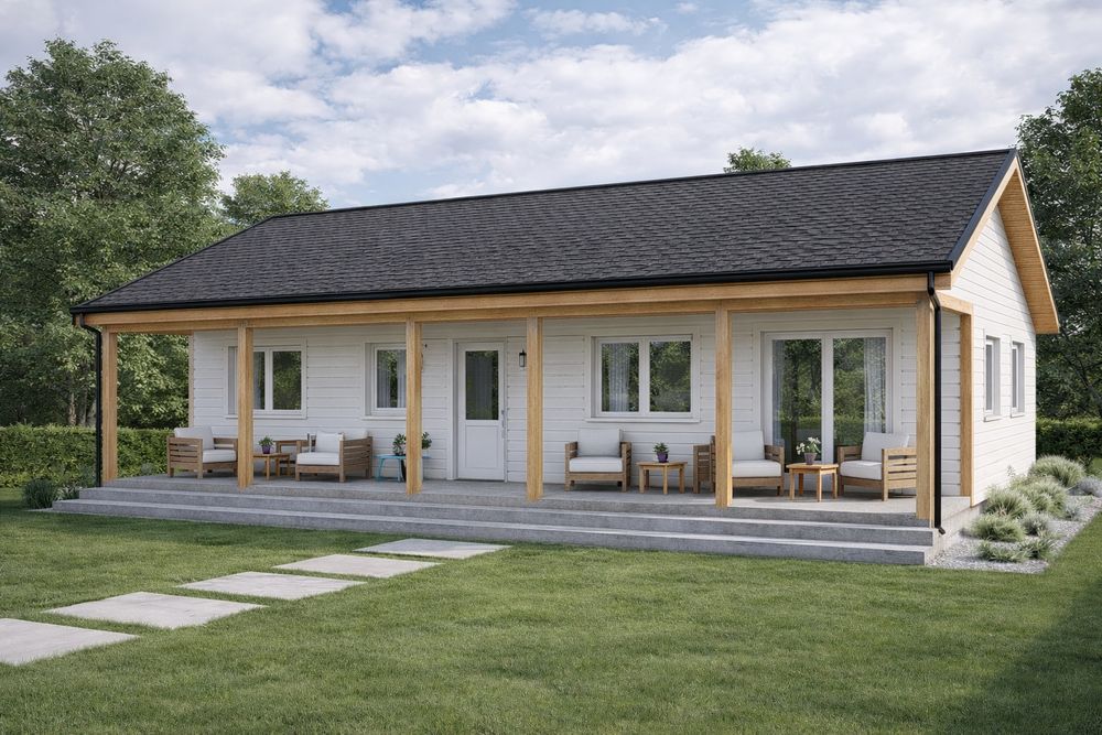 Case modulare pe strctura metalica si panouri sandwich termoizolante