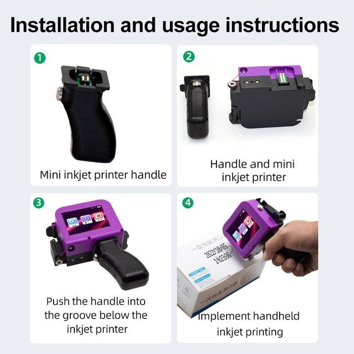 Мини портативный ручной струйный принтер дата производства QR-код