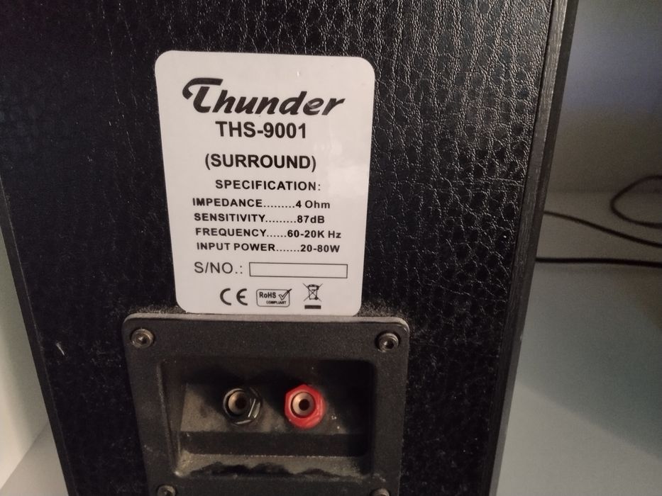 Оригинални стерео музикални тонколони тъндър 2х80 вата