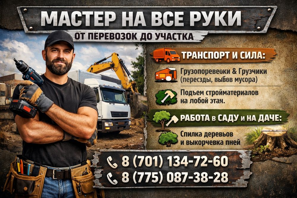 Грузчики и уборка территории