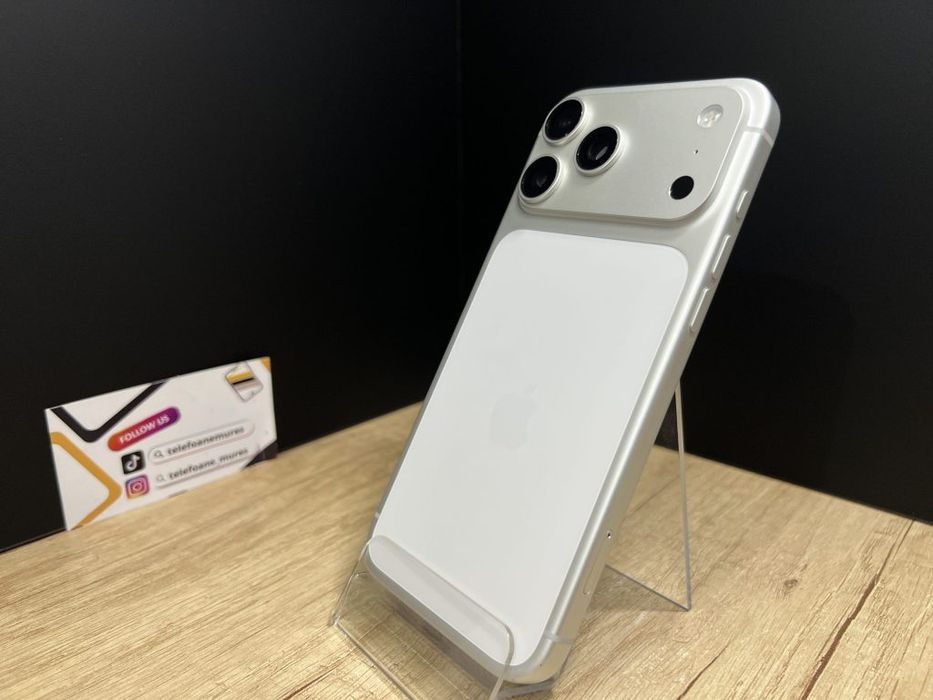 Iphone 17 Pro Max 256Gb Silver Second-Hand 3 ani garanție, Telefoane M