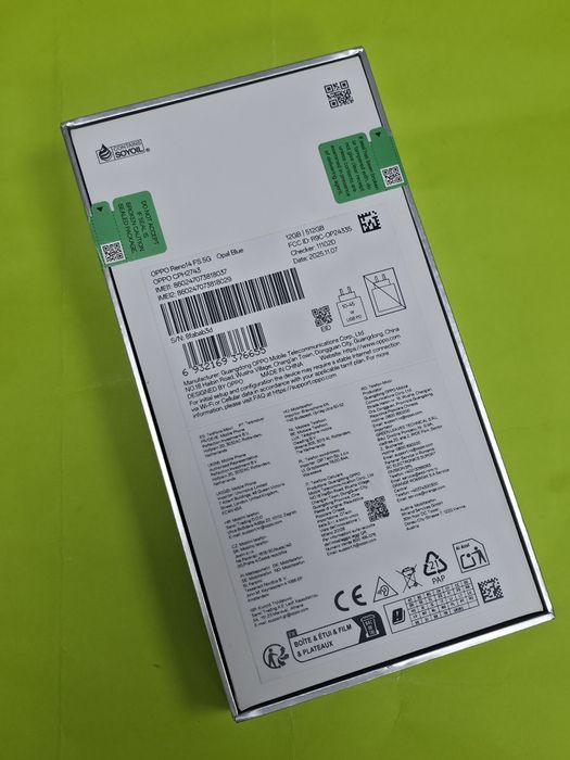 ЗАПЕЧАТАН 512GB Oppo Reno 14 FS 12 GB 5G Гаранция Yettel 2029 Blue | Син
