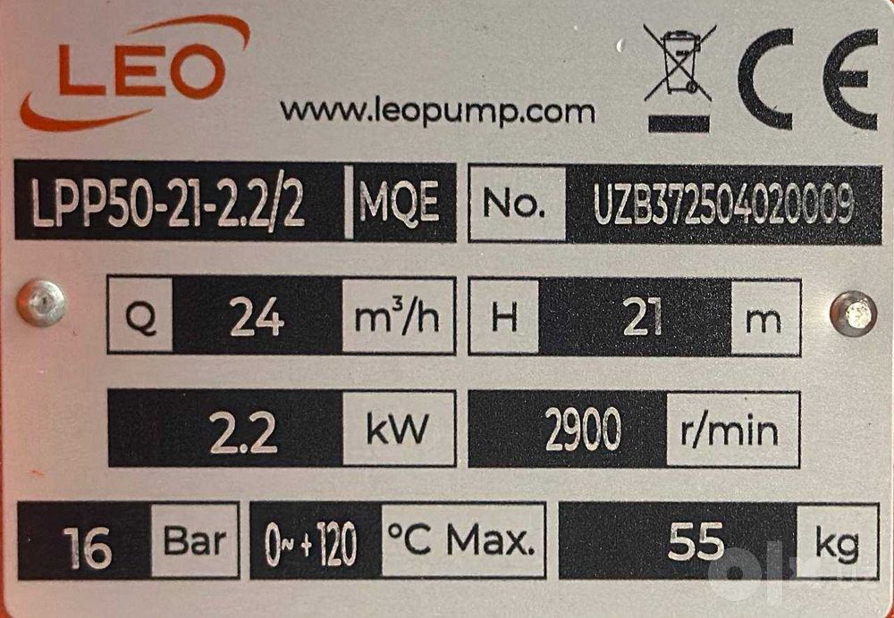 LEO-насосы "ОФИЦИАЛЬНЫЙ ДИЛЛЕР", LPP50-21-2,2/2, вертикальный насос