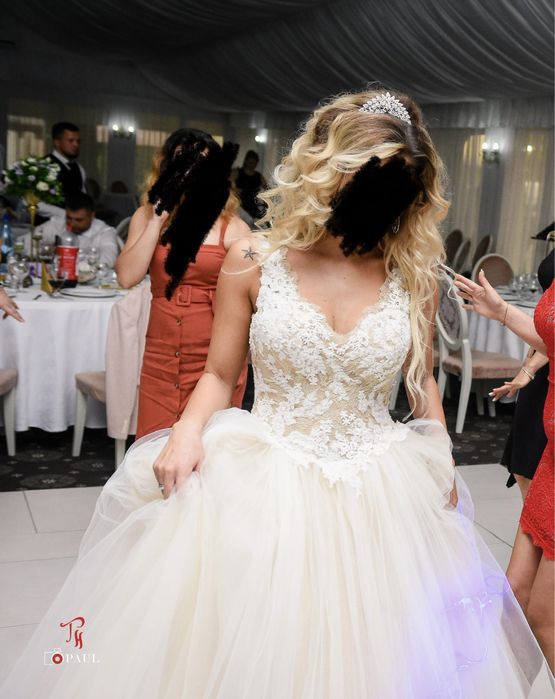 Rochie de mireasa PRINȚESA cu trena St Patrick Barcelona mărime 36-38