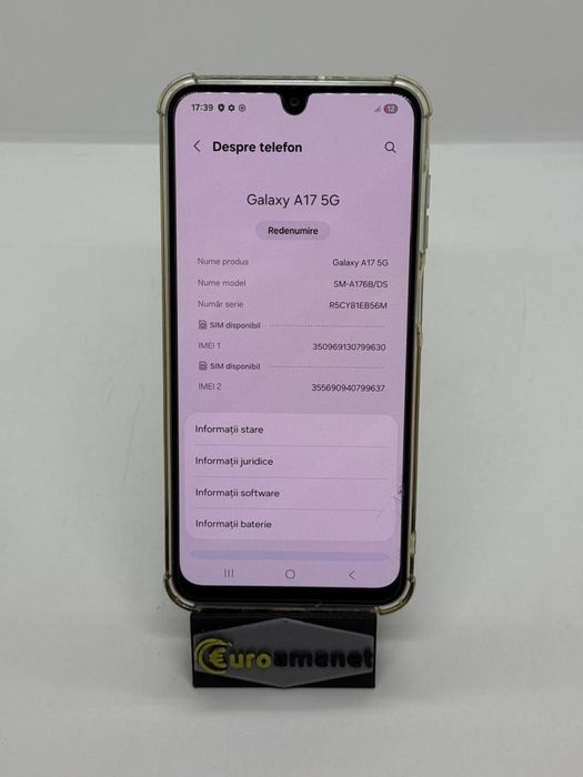 Telefon mobil Samsung Galaxy A17, Dual SIM, 8GB RAM, 256GB, 5G -A-