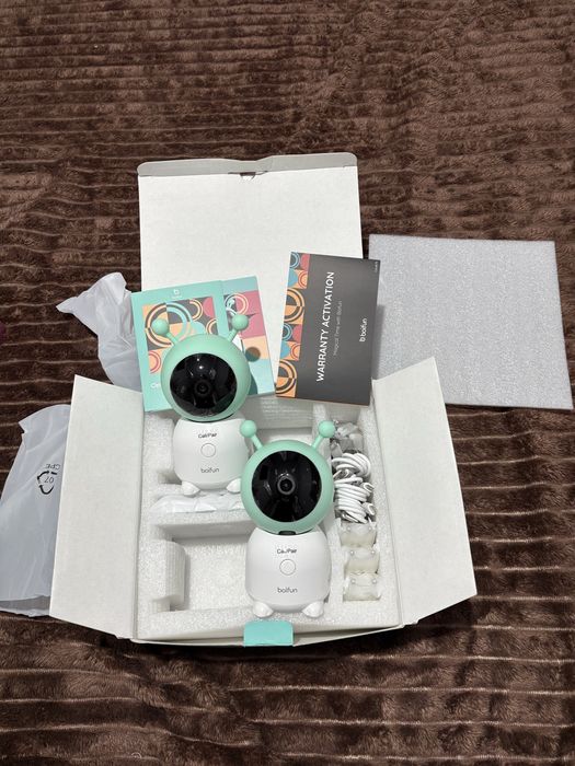 Baby Monitor Boifun 6T – 2 camere rotative + monitor LCD