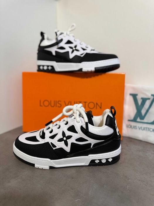 Adidasi Louis Vuitton Skate LV Black & White Nou - Full Box