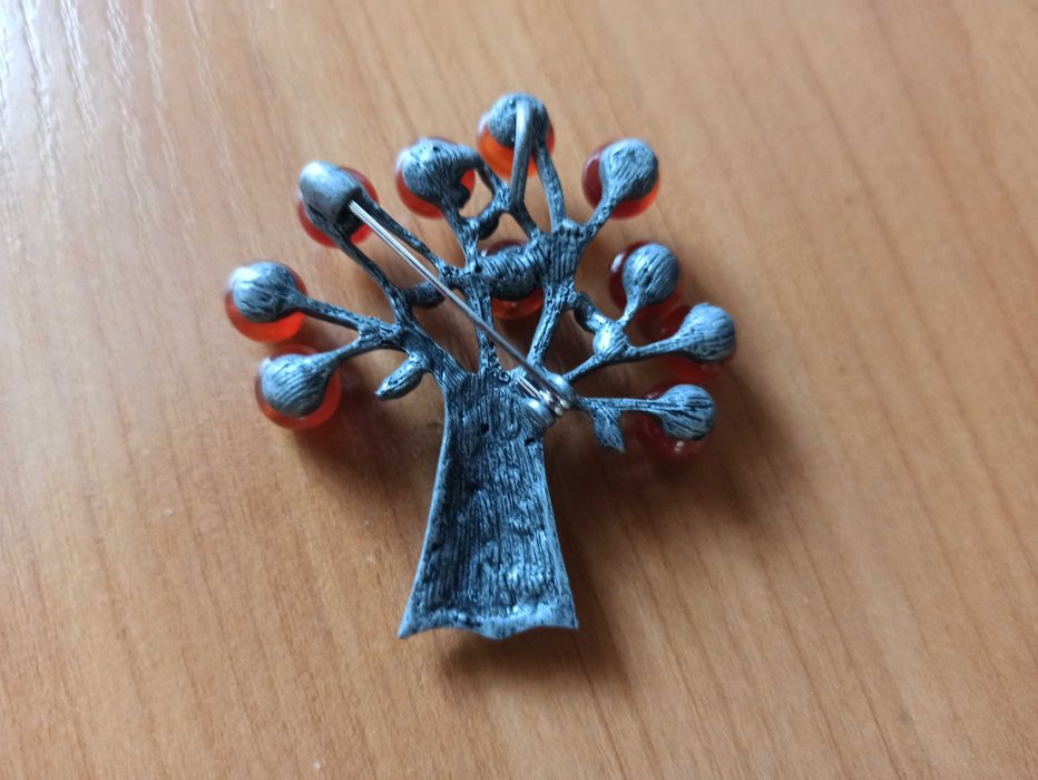 Брошь-кулон яблоня 5,5см.