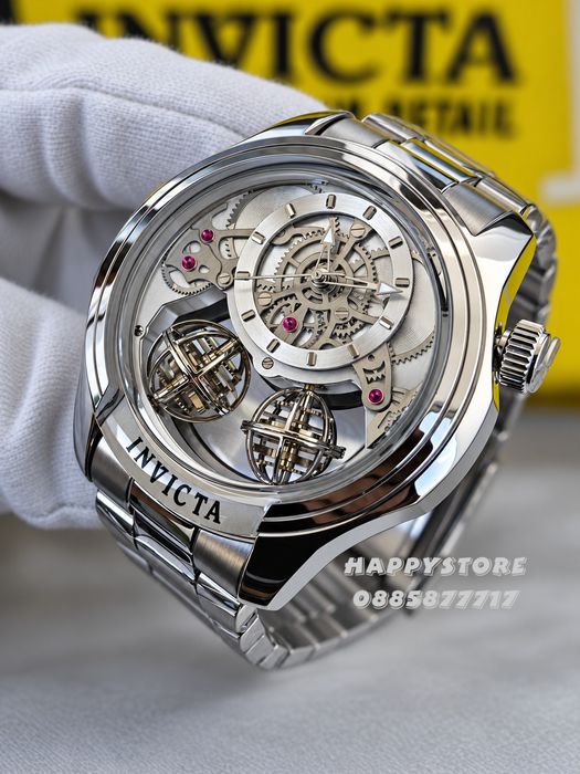 INVICTA Specialty Silver full metal 48 mm, Инвикта нов мъжки часовник