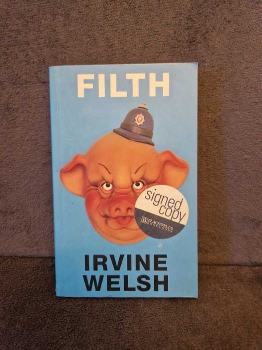 Memorabilia Filth Irvine Welsh signed autograf semnatura carte semnat