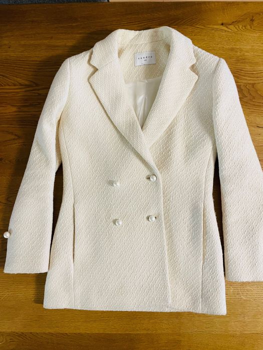 Sandro Dayvon Tweed Coat