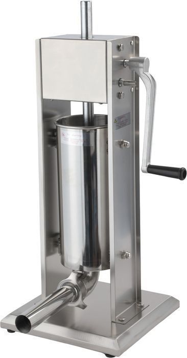 Aparat manual de umplut cârnați  capacitate 5 kg, 4 pâlnii, inox,