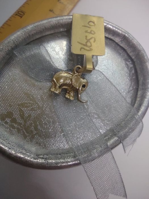Pandantiv elefant din aur 14k (efn)