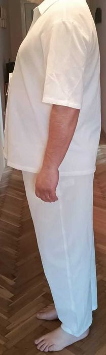 Costum alb de vara XXL bărbati