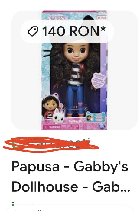 Păpușa superbă Gaby casa de papusi