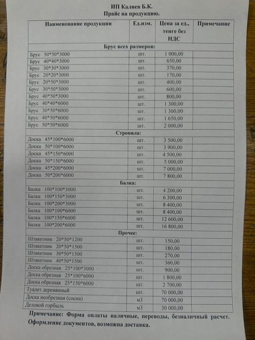 Продам стропила пиломатериал