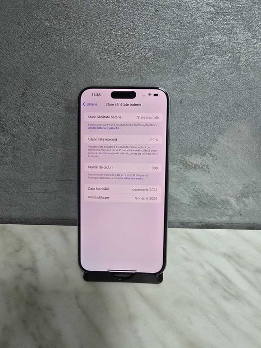 iPhone 15 Pro Max 256GB White 92% Bmg Amanet 96201