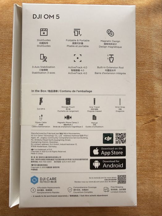 DJI Osmo Mobile OM5 (OM 5) Sunset White + accesorii + cutie | Perfect funcțional
