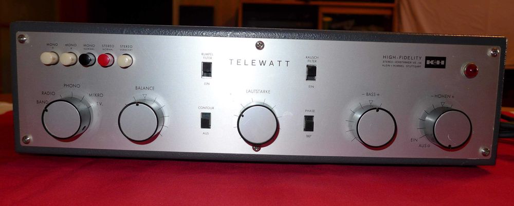 Музейна антика oт 1963г   :  K & H Telewatt VS56 студиен лампов амп