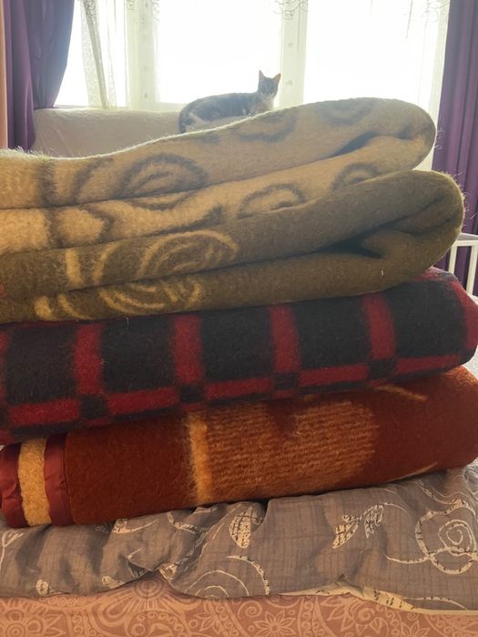 Продам шерстяные одеяла, советское качество