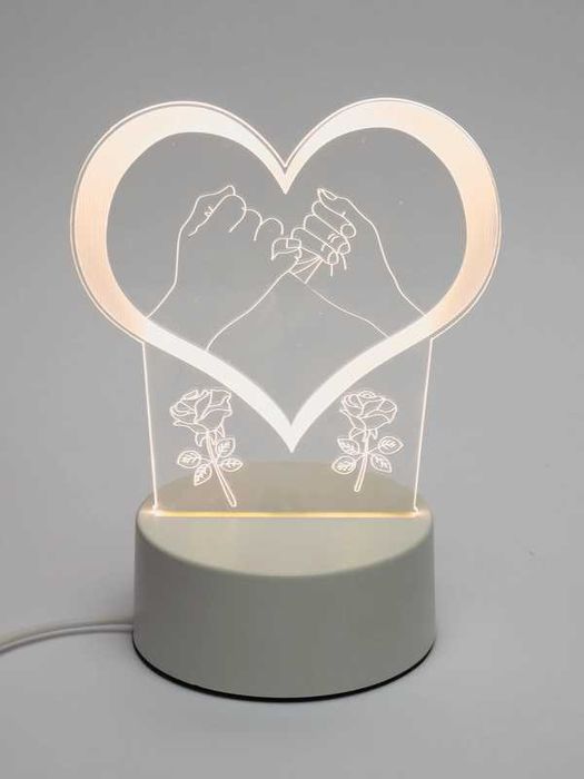 3D ночник на подарок 14 февраля