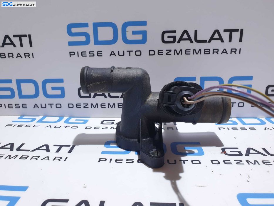 Corp Carcasa Termostat cu Senzor Senzori Temperatura Lichid Racire Apa Audi A3 8L 1.8 T APY AMK AUL BAM  1997 - 2003 Cod 06A121133J[S0352]