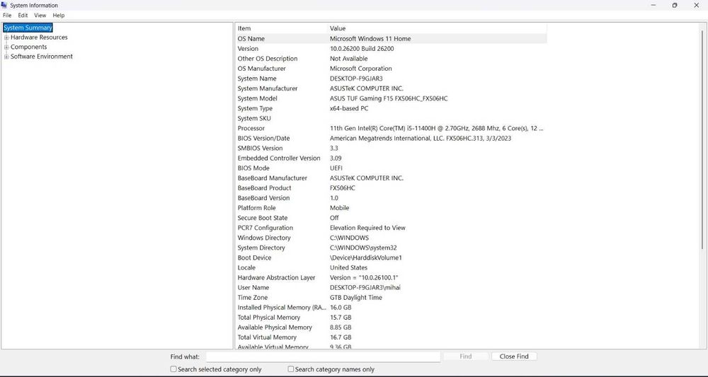 Laptop Gaming ASUS TUF F15 (FX506HC)
