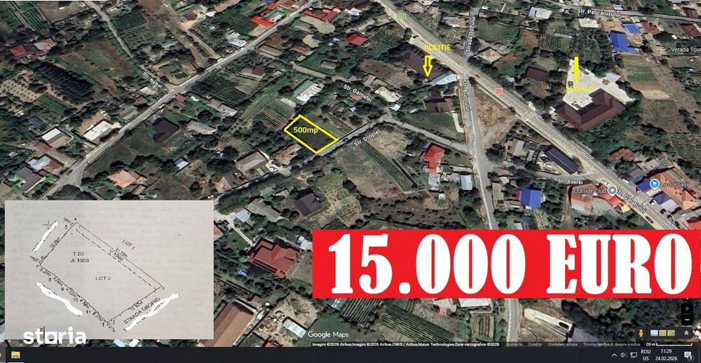 Teren Construibil Loc Somova -Pret Negociabil