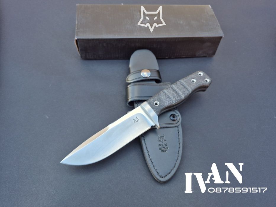 Нож-Fox FX-103 MB-Niolox Black Yute Micarta
