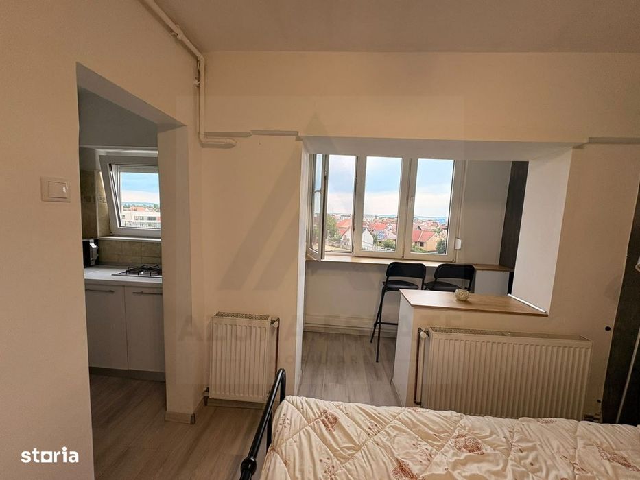 Studio utilat cu balcon si bucatarie separata zona Calea Dumbravii