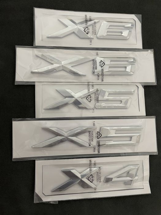 Emblema cifre logo Mode NOU 2014-2022 Bmw X4 X5 X6 Crom