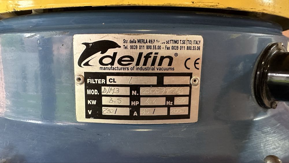 Aspirator industrial profesional pentru praf umed-uscat Delfin DM3
