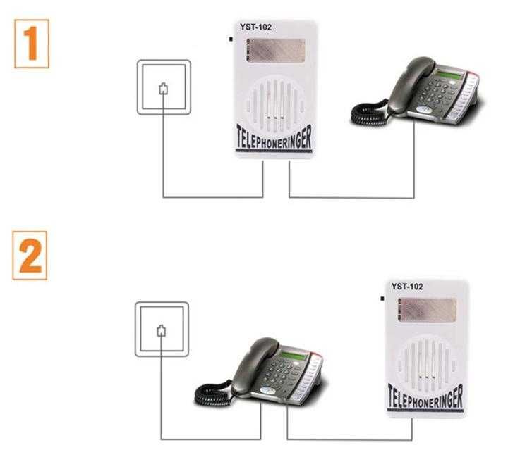 95dB Мигаща Аларма Усилвател Звук Стационарен Телефон Лош Слух Глухота