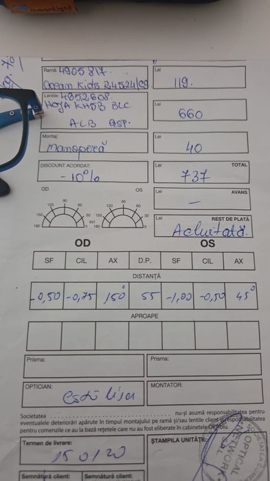 Ochelari de vedere Astigmatism Miopic copii