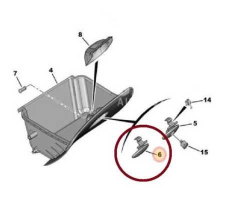 Дръжка за жабка Peugeot 301, Citroen Elysee C2 C3 8218A3