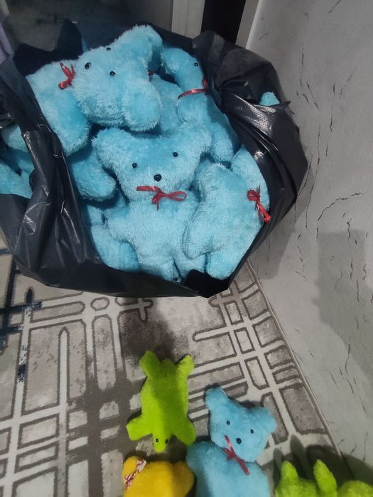 Har xil turdagi yumshoq o'yinchoqlar optom narxda